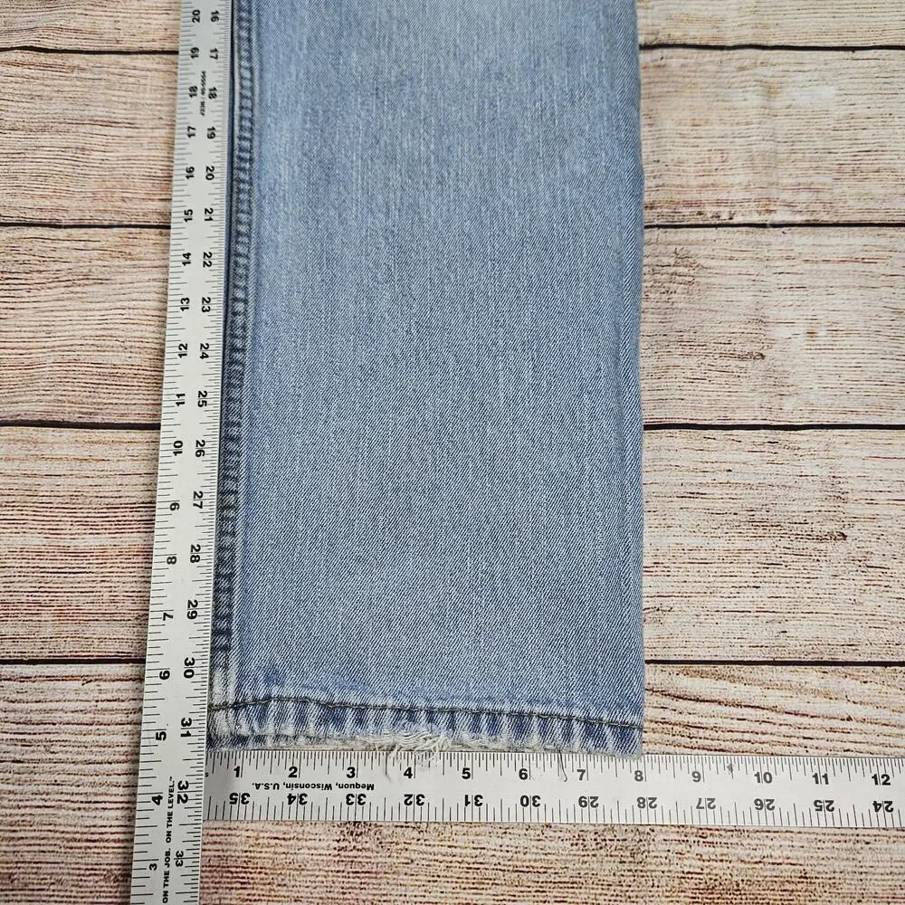Levi’s 550 Jeans Mens 38x32 Blue Relaxed Tapered 100% Cotton *Distressed